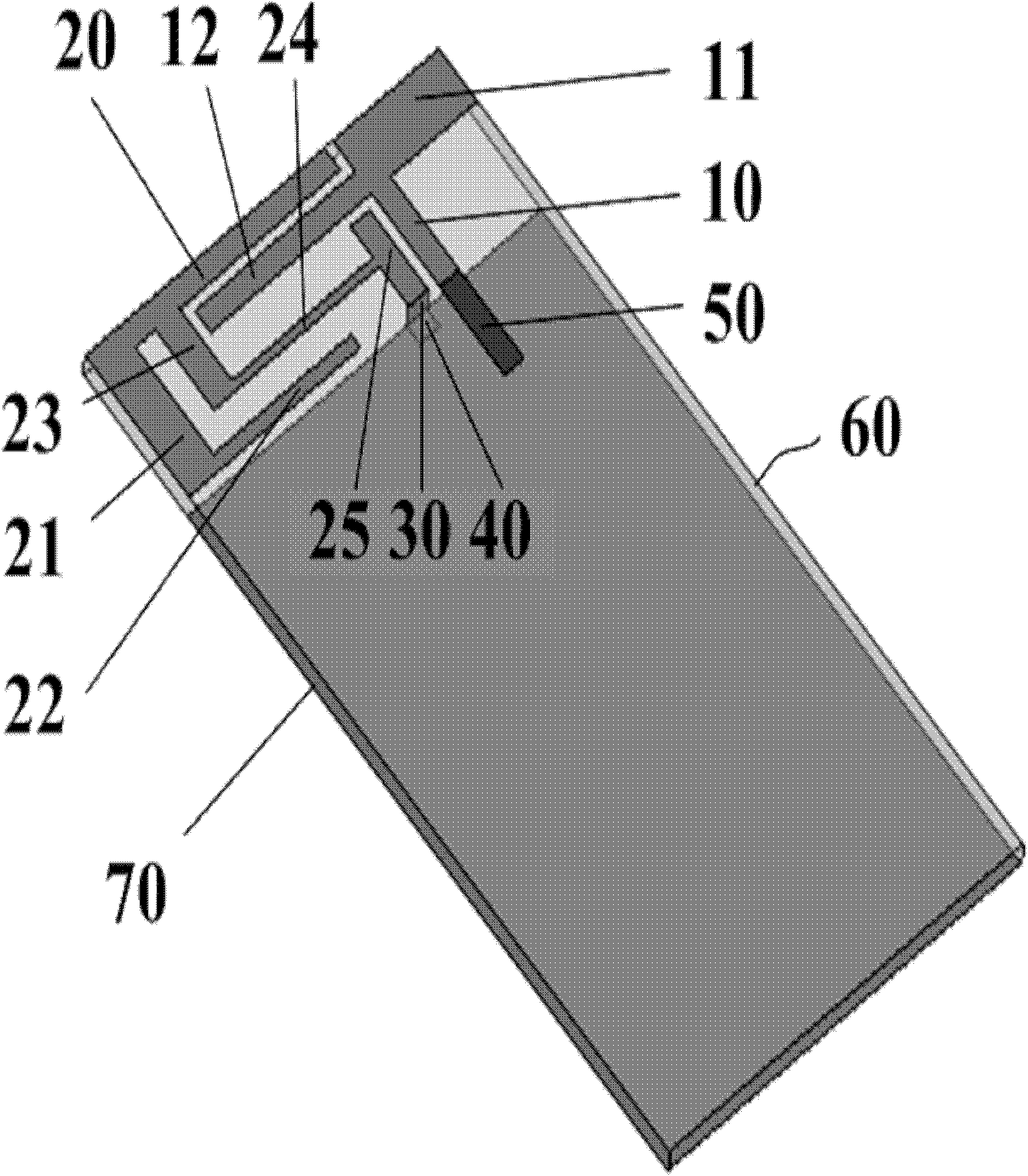 Printed broadband terminal antenna