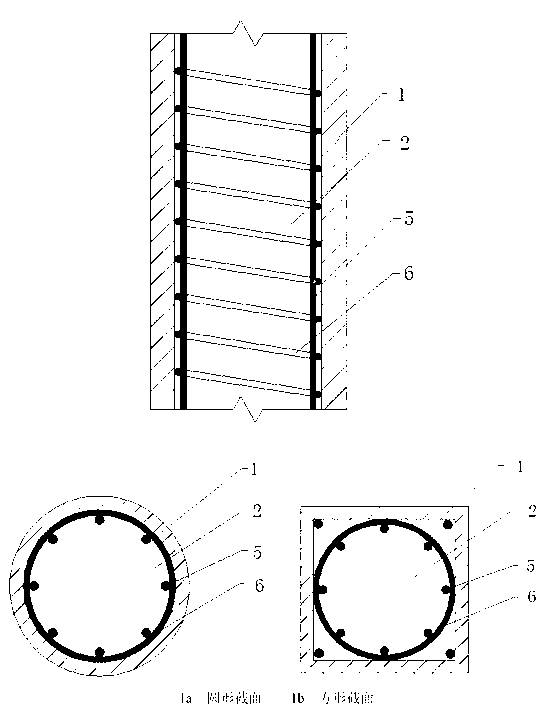 Textile reinforced concrete (TRC) tube restraining reinforced concrete column