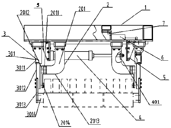 Sintered brick layered composite brick unloading method and device thereof