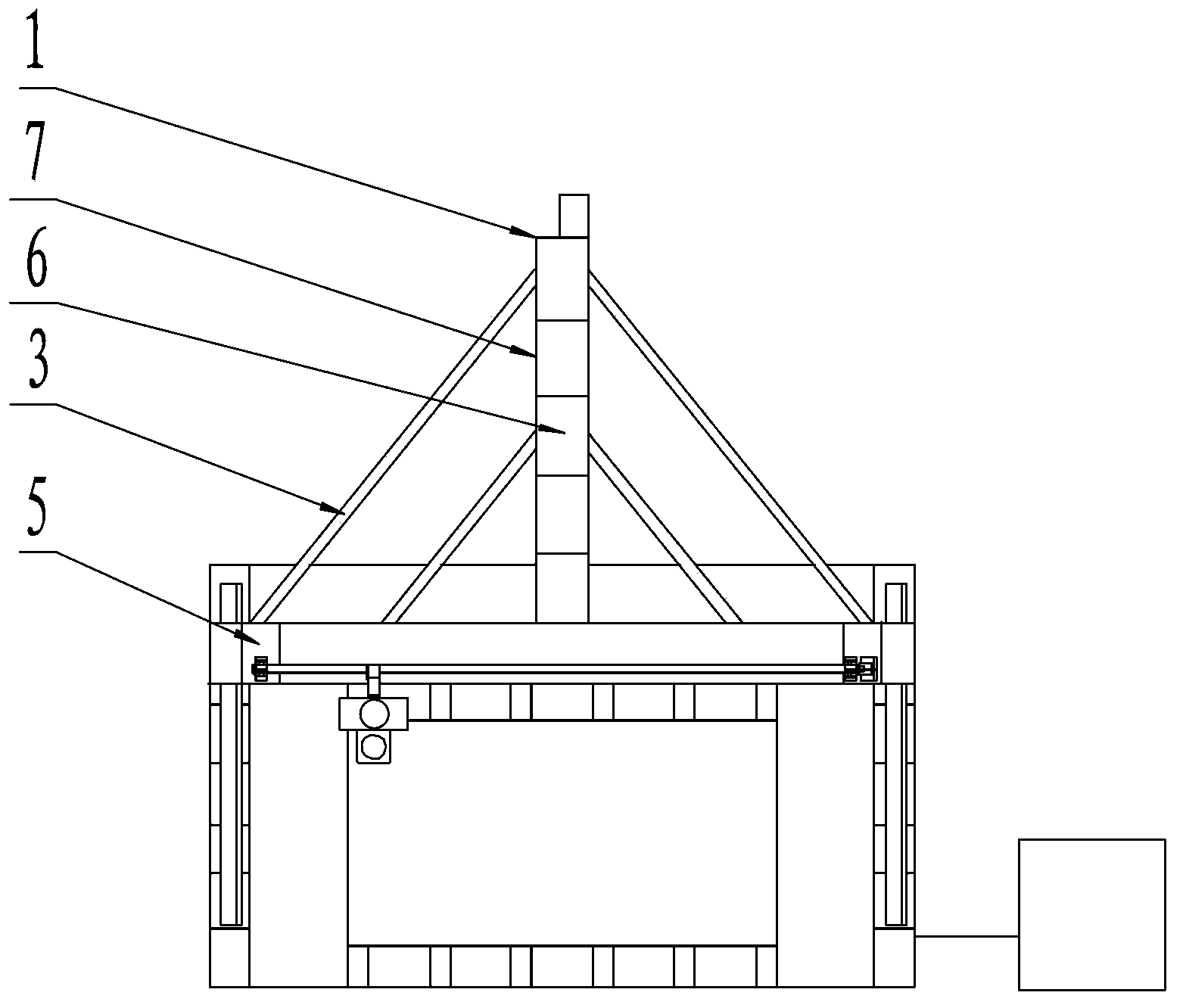 Method for welding T-shaped movable beam for deformed glass machining system