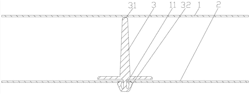 Support pillar of LED (light emitting diode) backlight module