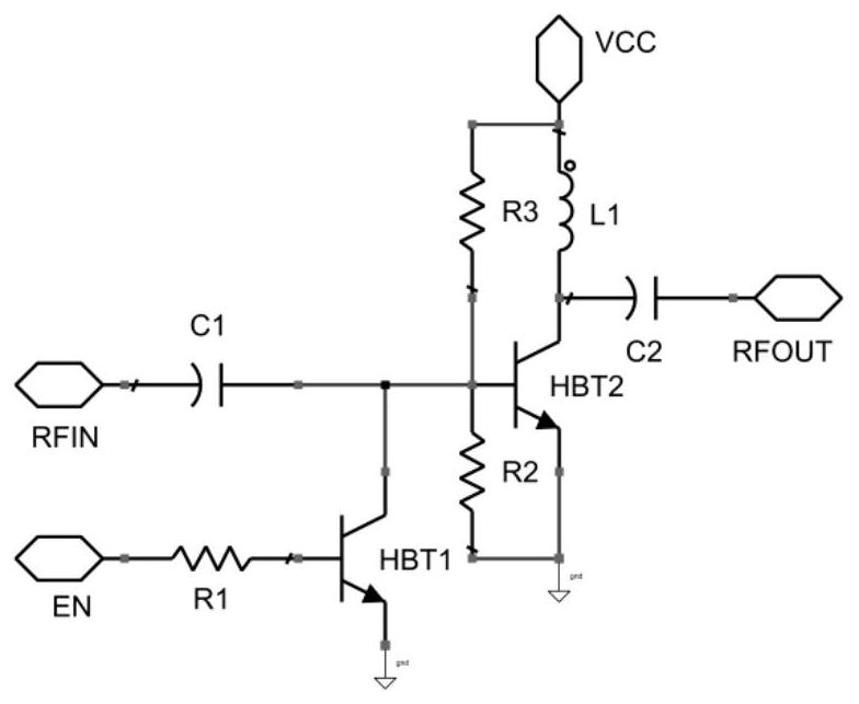 Amplifier biasing circuit with enabling control