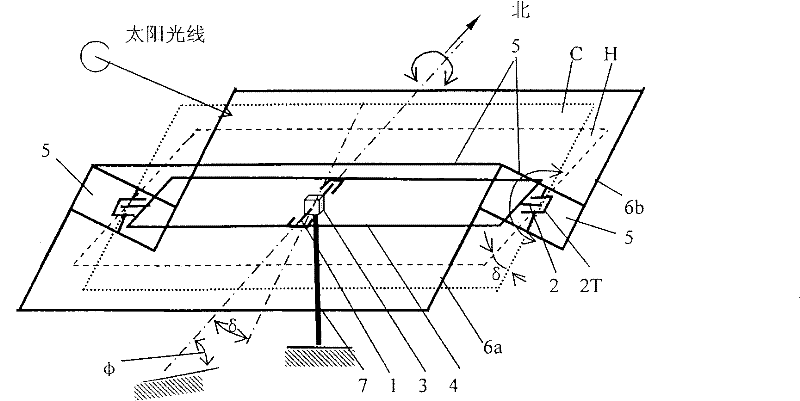 Inexpensive high-precision two-dimensional sun tracking mechanism for concentrating to generate power