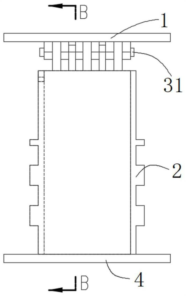 Shear type damping wall with reverse displacement amplification