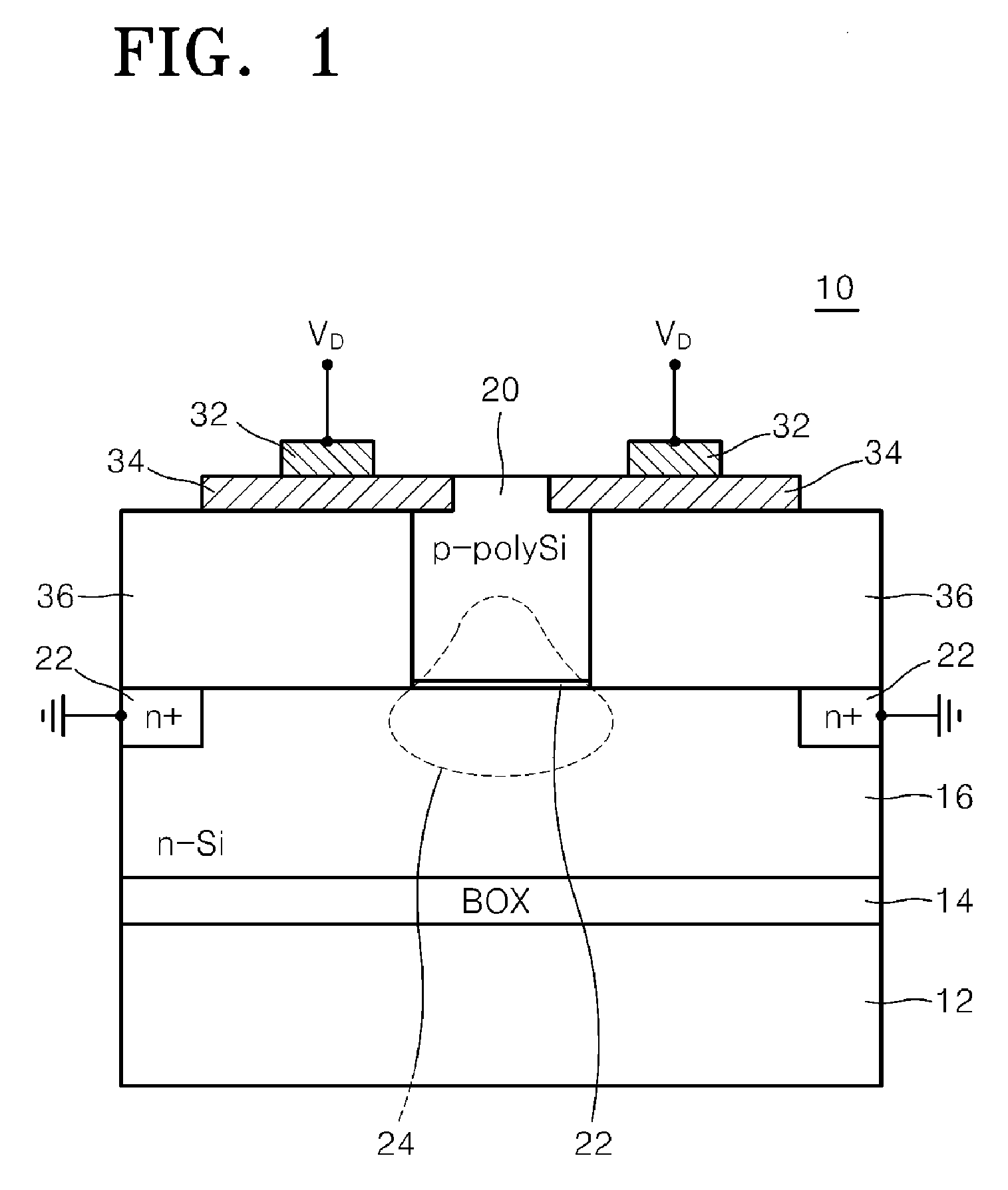 Optical device having strained buried channel