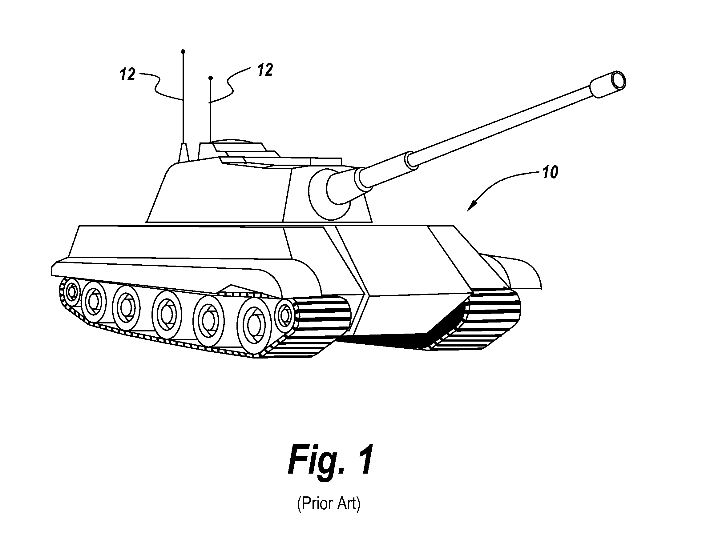 Wide band embedded armor antenna