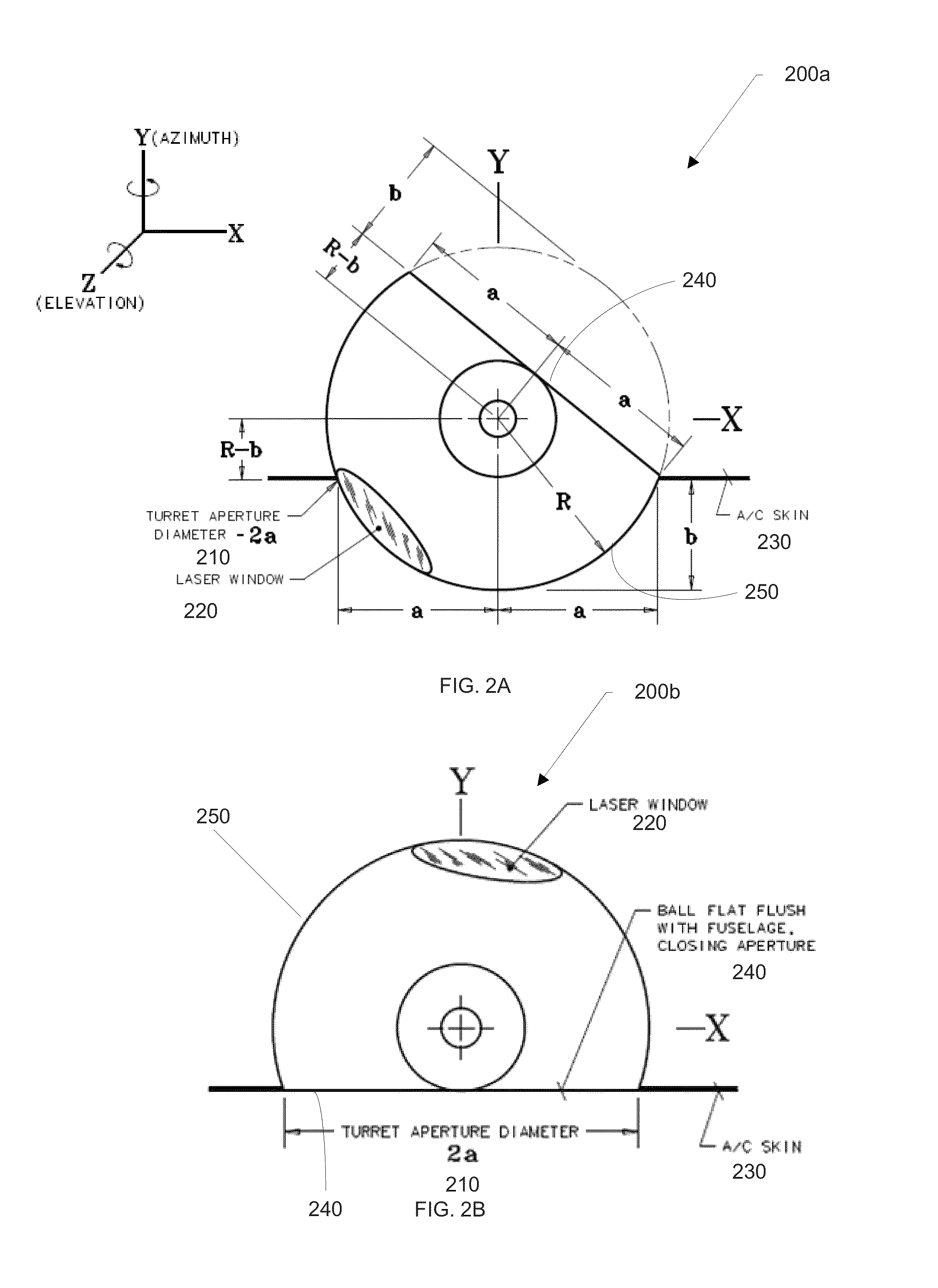 Retractable rotary turret