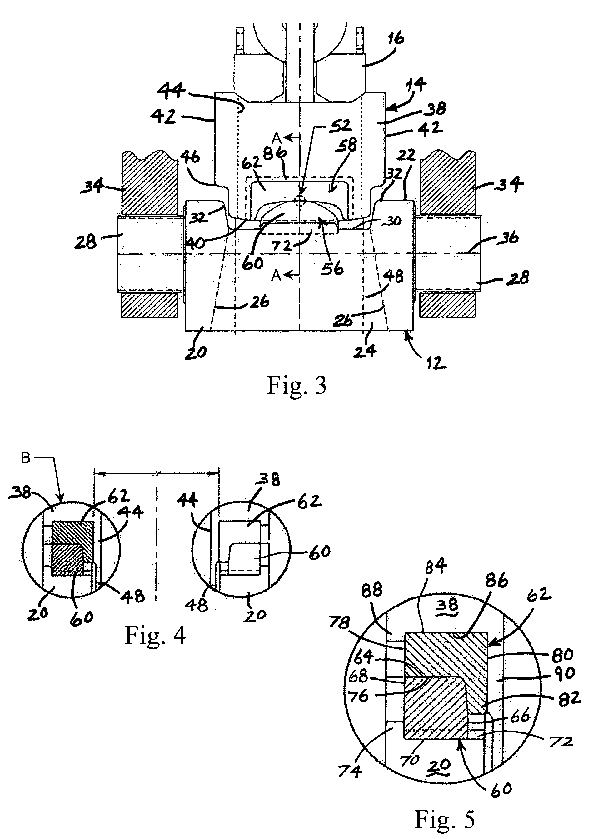 Dual-axis chain support assembly