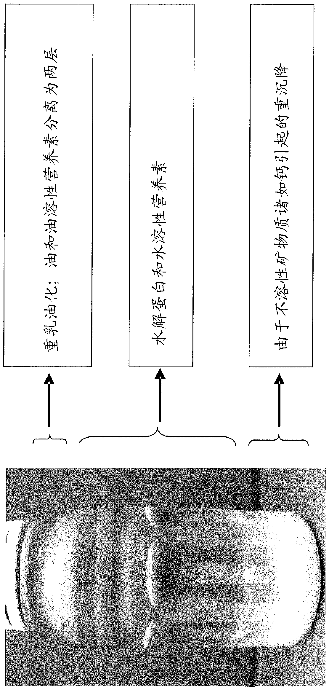 Stabilized concentrated liquid human milk fortifier