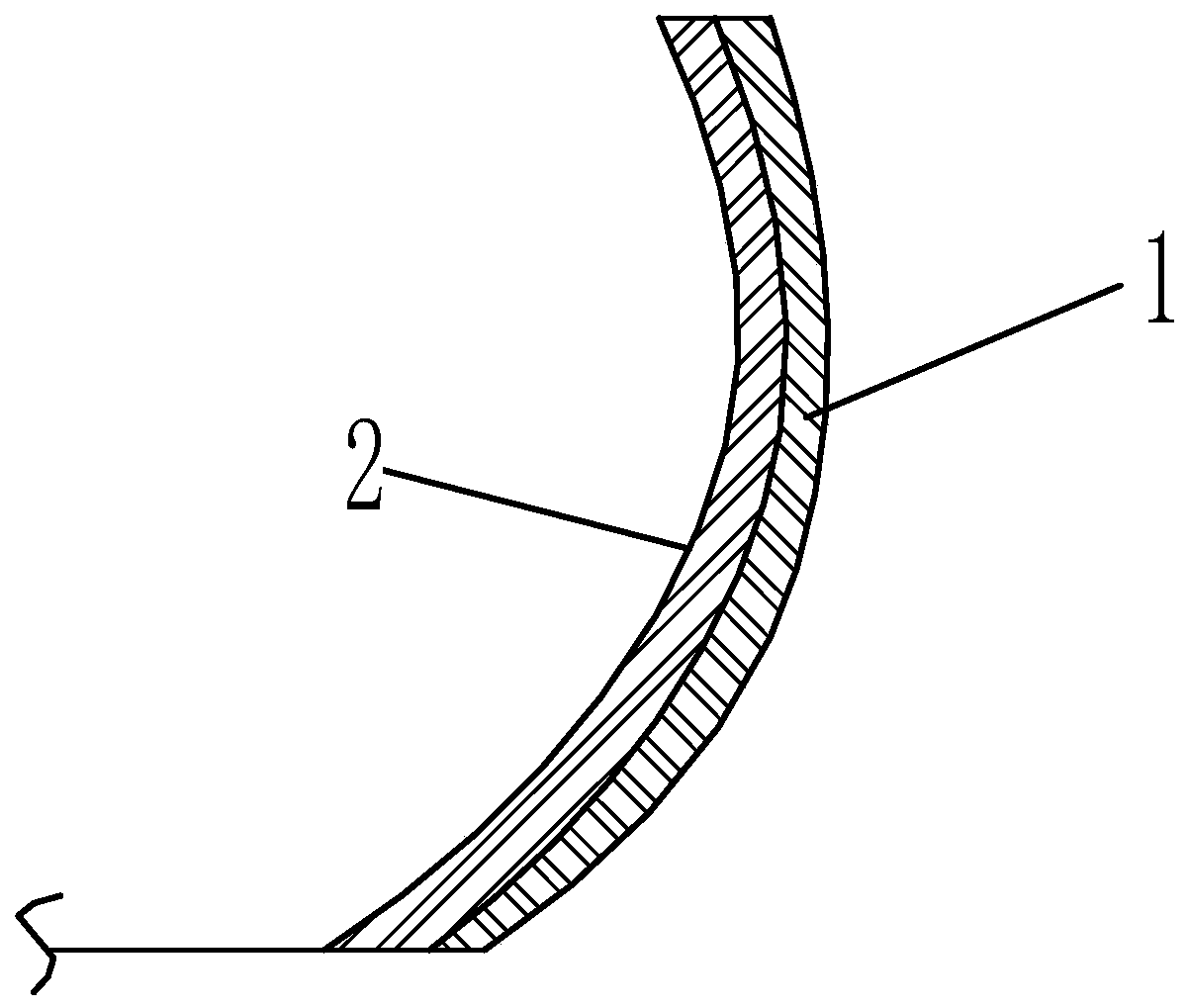 A kind of technical method of repairing arc quartz crucible