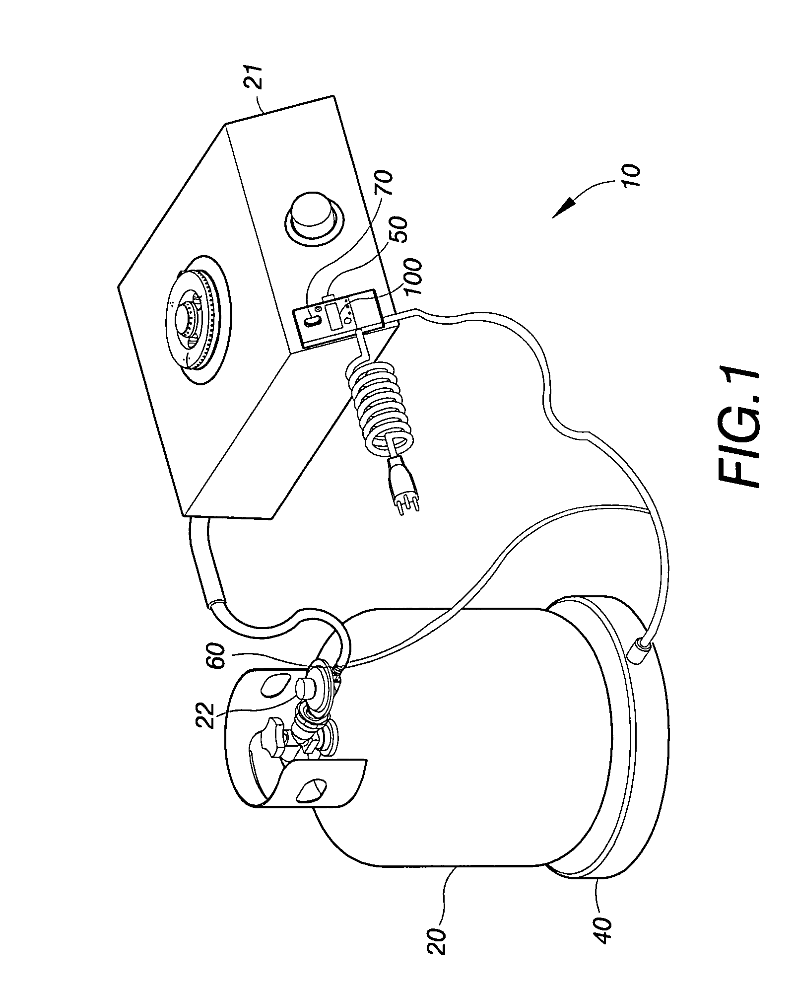 Warming appratus for fuel gas cylinder