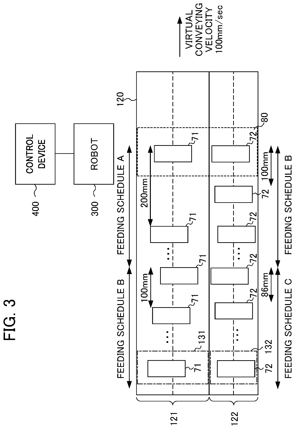 Conveyance simulation device and conveyance system