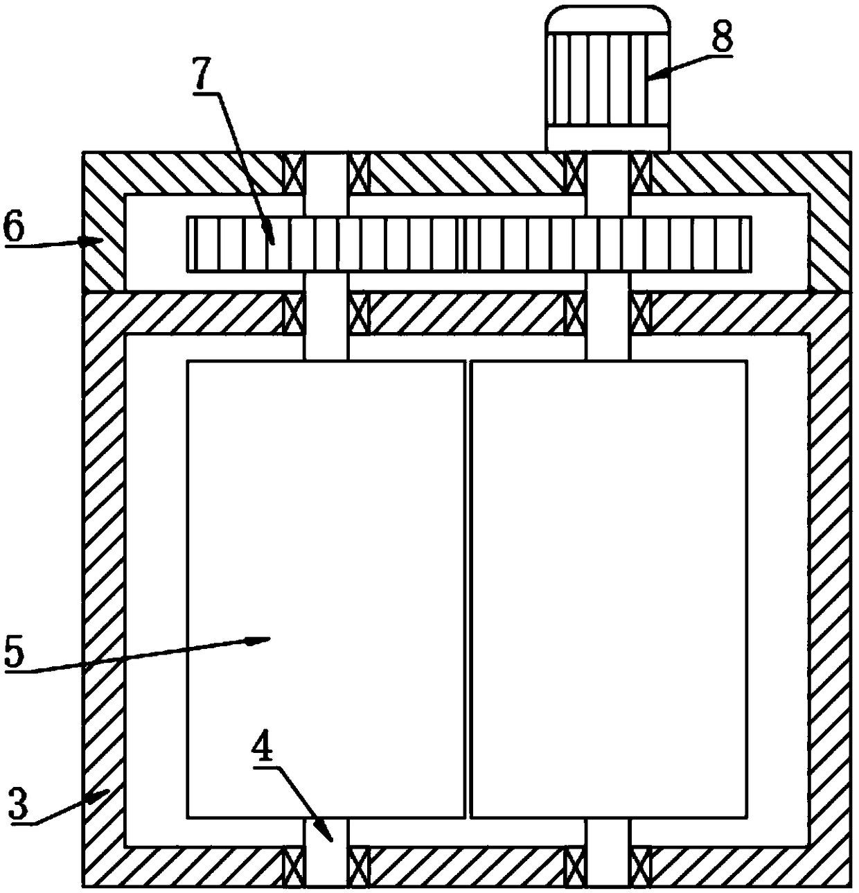 Cement hammering and recycling device for building