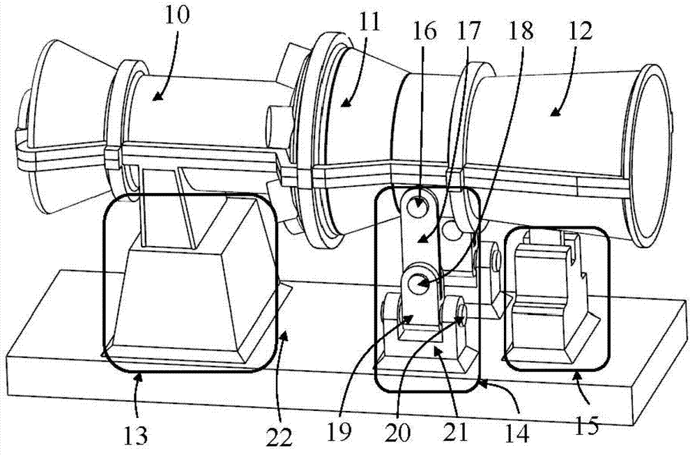 Gas turbine support system