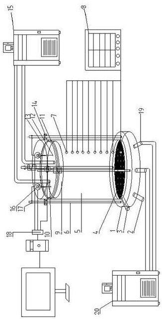 Large frost heaving test system for coarse-grained soil