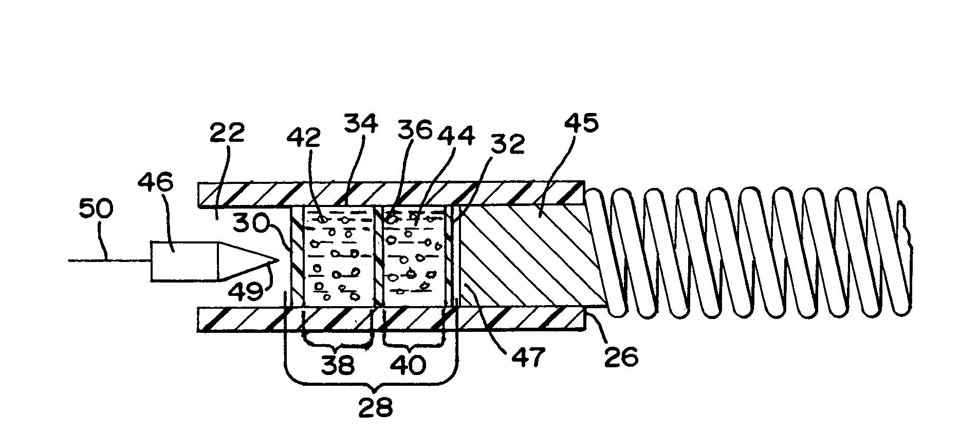 Chemically based vascular occlusion device deployment