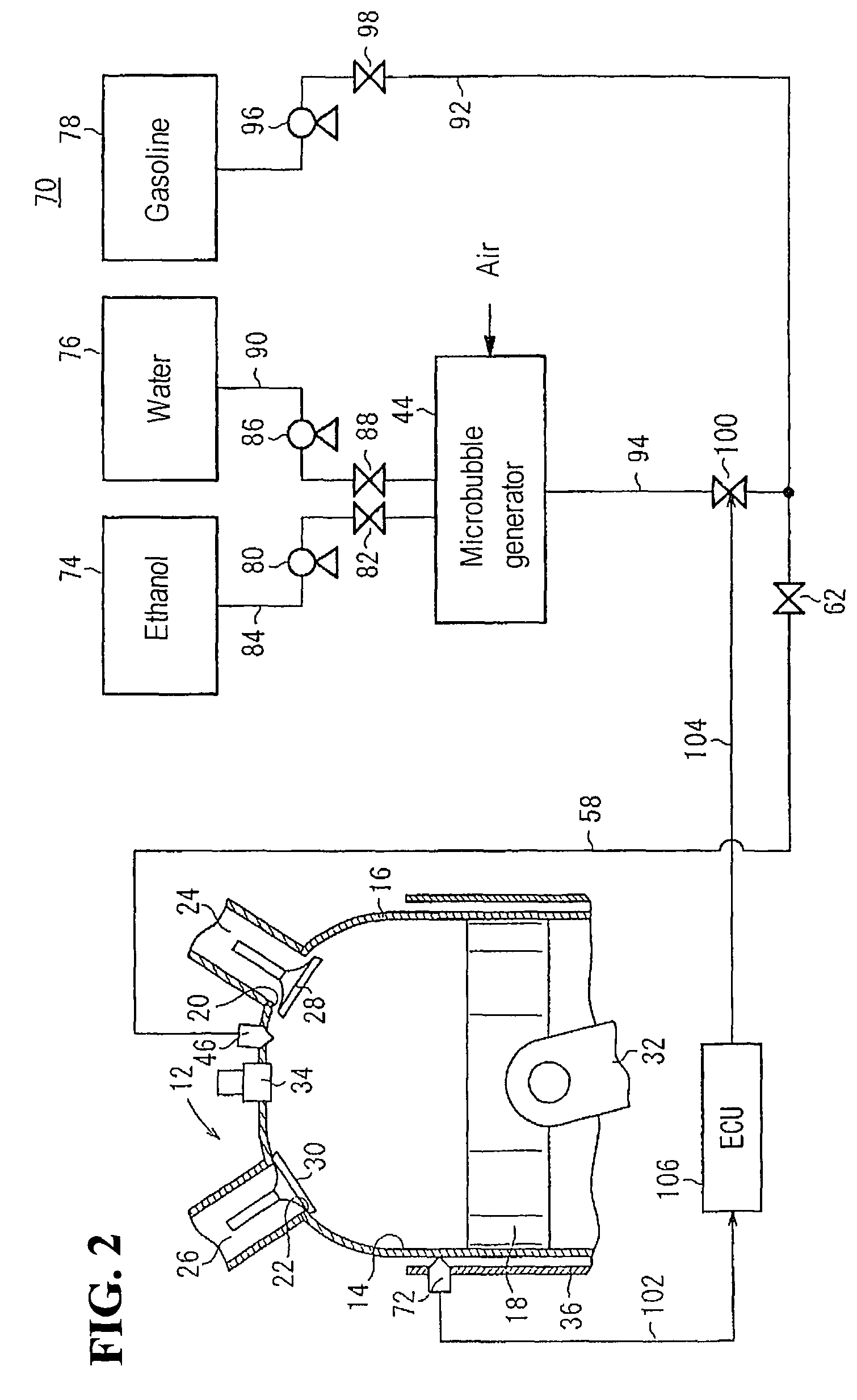 Operating method and fuel supply system for an internal combustion engine