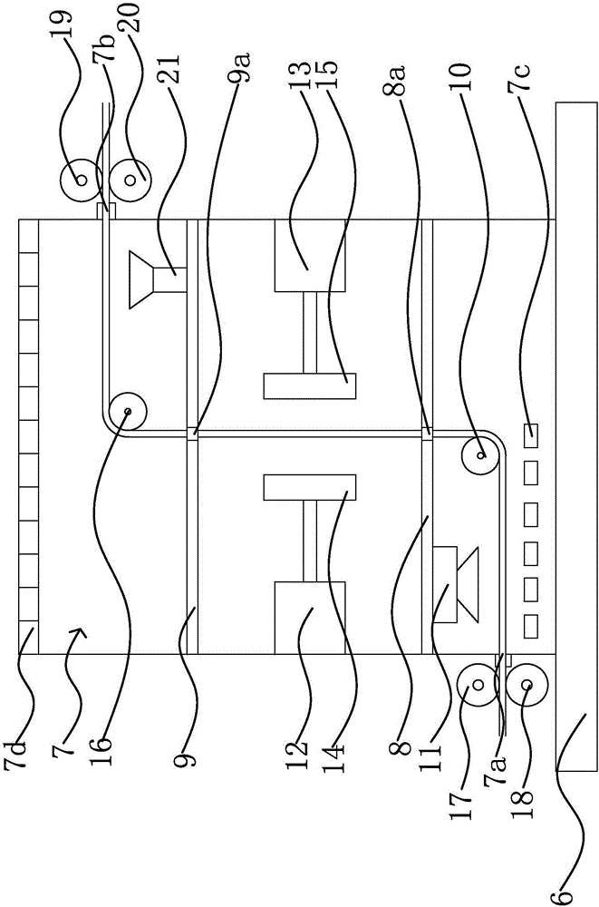 Antiradiation coating fabric and drying device thereof