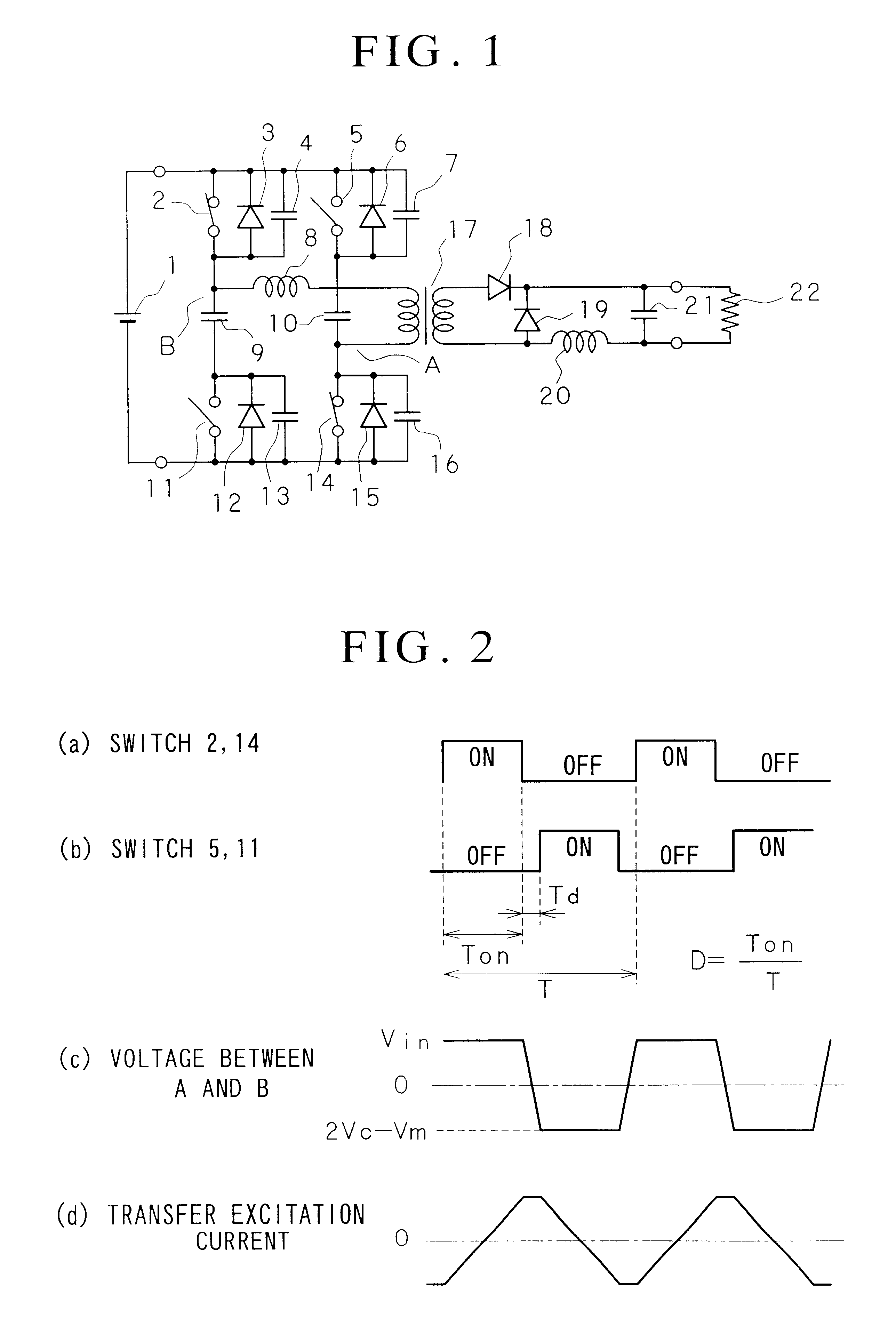 Active clamping for zero current zero voltage forward conversion