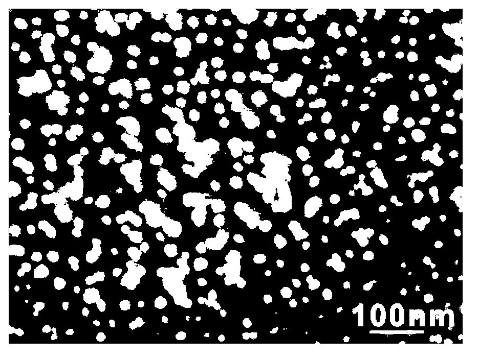 Preparation method of surface enhanced raman spectrum substrate of gold nanoparticle embellished diamond film