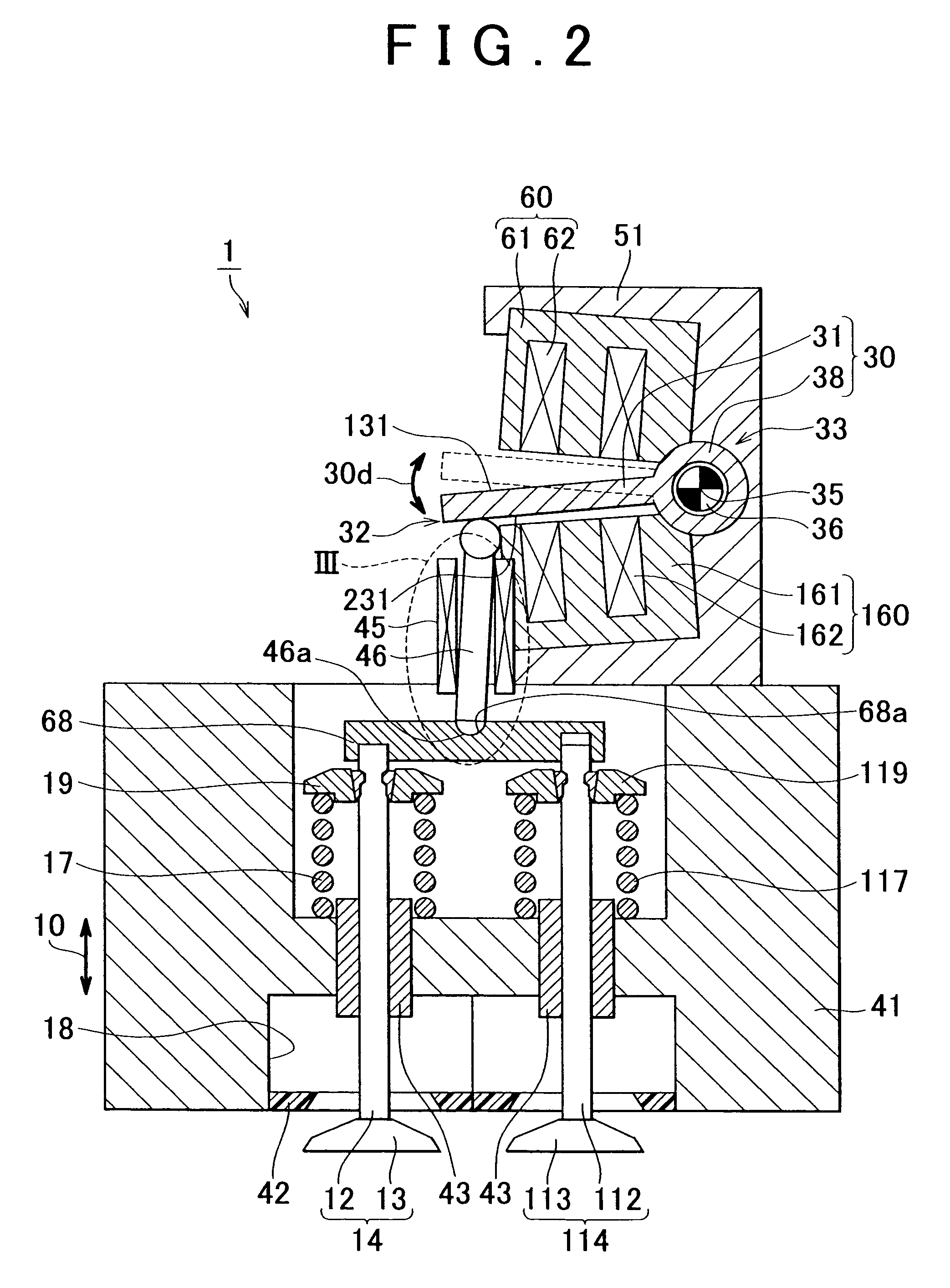 Electromagnetically driven valve