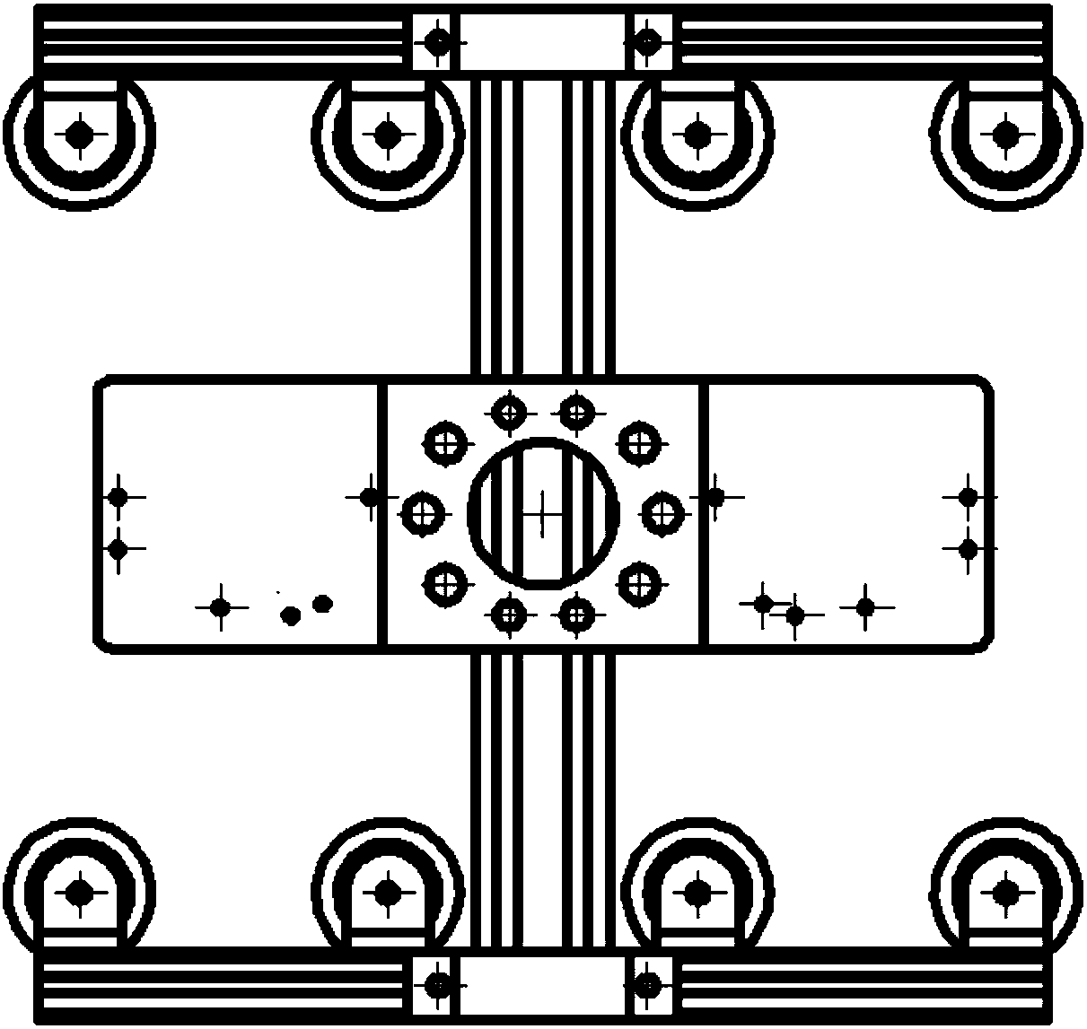 Vacuum adsorption terminal actuator for single-double box grasping