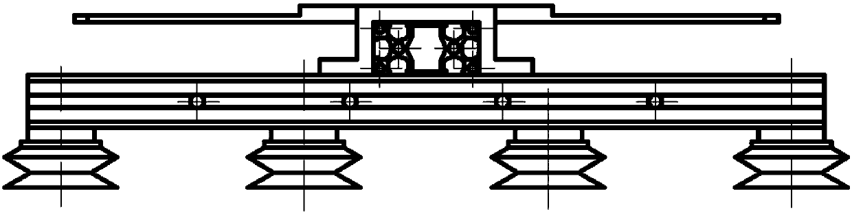 Vacuum adsorption terminal actuator for single-double box grasping