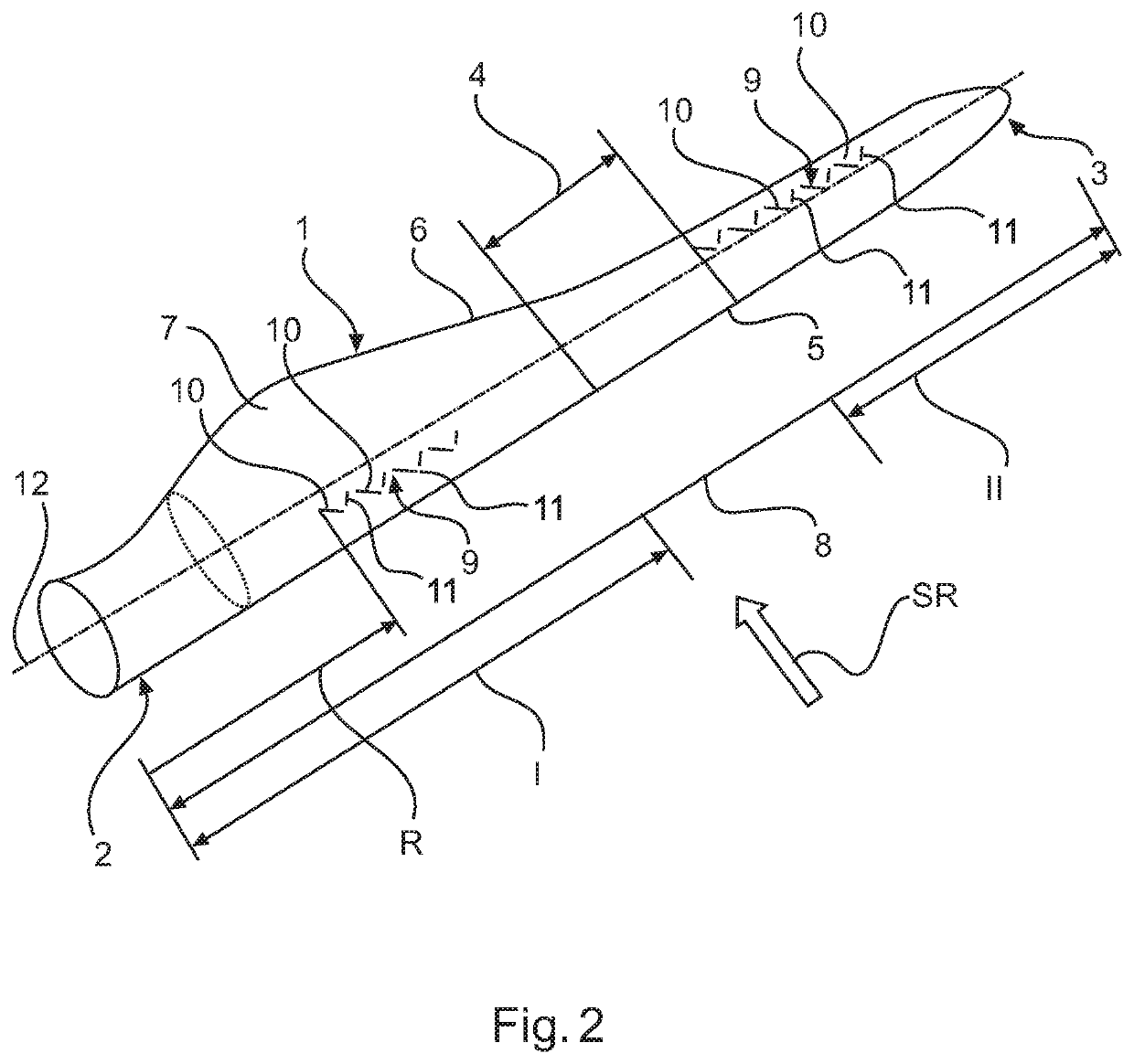 Rotor blade for a wind turbine and wind turbine