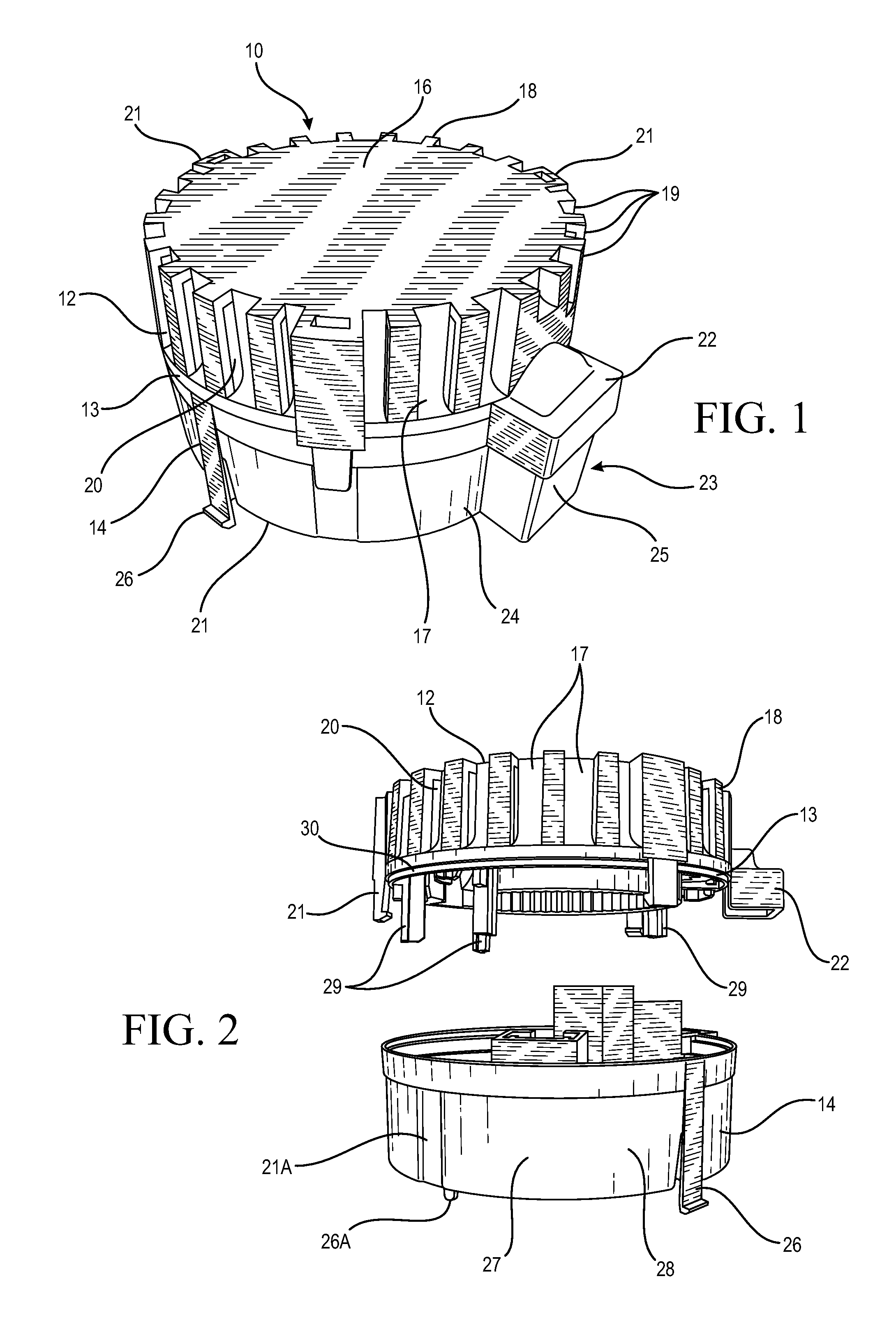 Low profile, high flowthrough smoke chamber