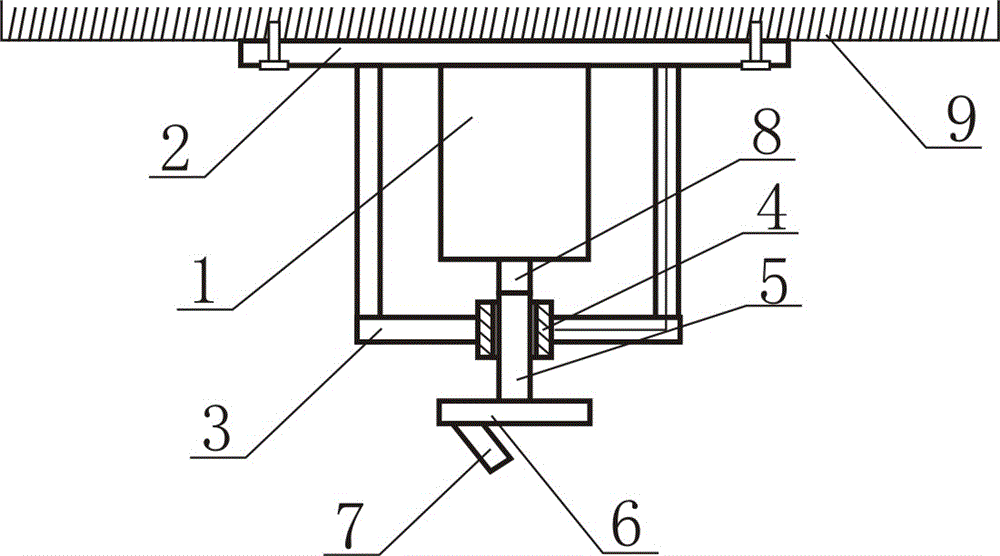 Rotating scanning type wear-free indoor positioning device and method