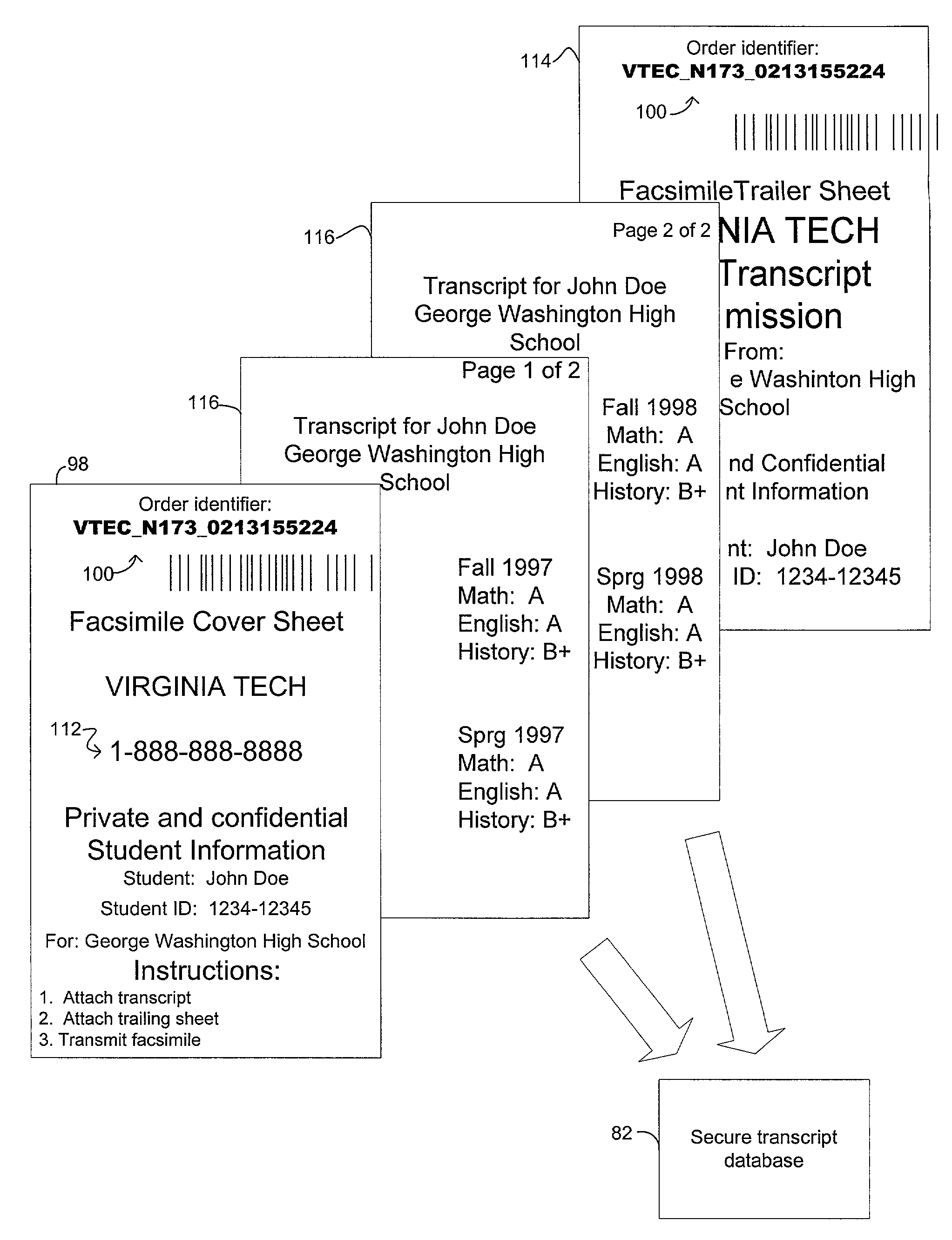 Method for paperless attachment of supplementary forms to a world wide web application