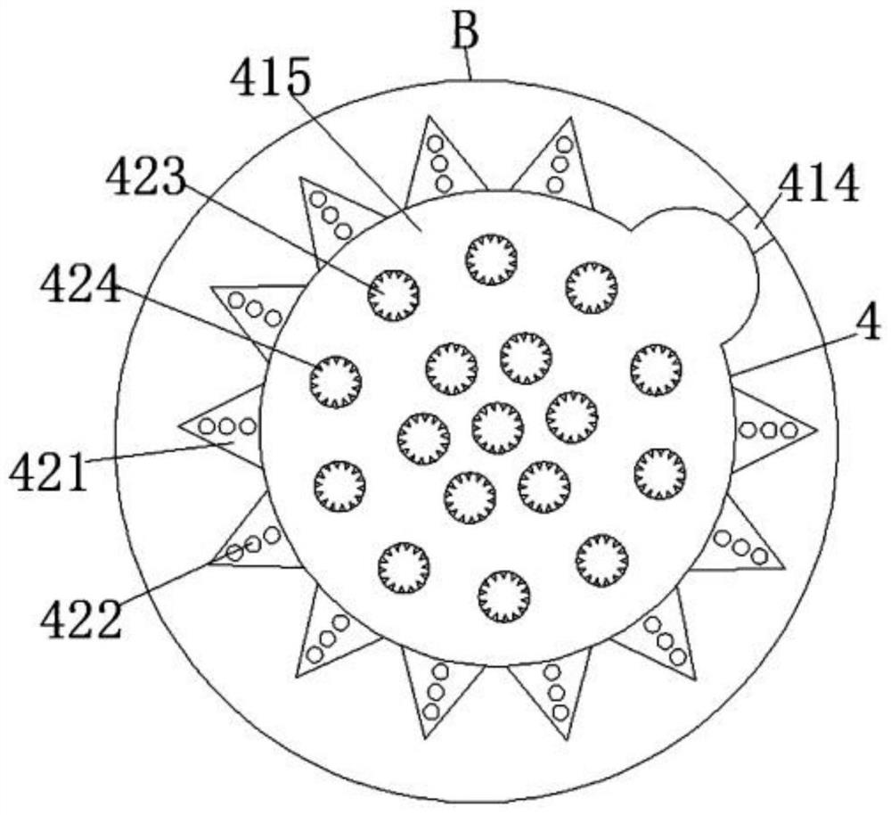 A homogenizing device for fish meat stuffing based on centrifugal force