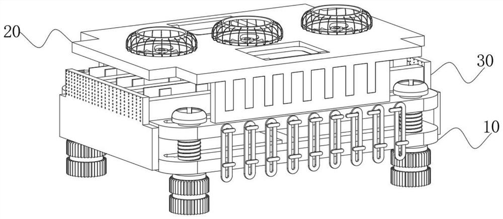 Computer main memory based on multi-layer side-by-side plug-in lifting