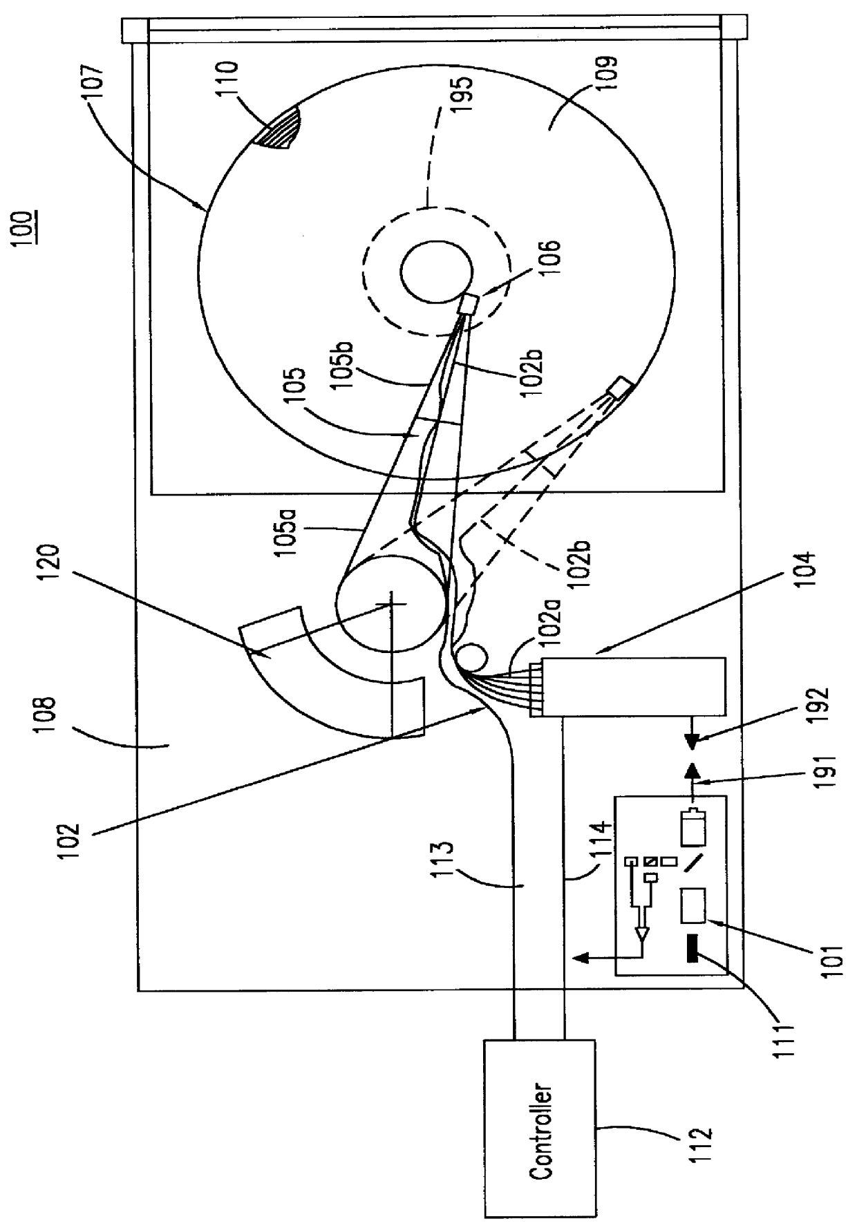 Magneto-optical data storage system