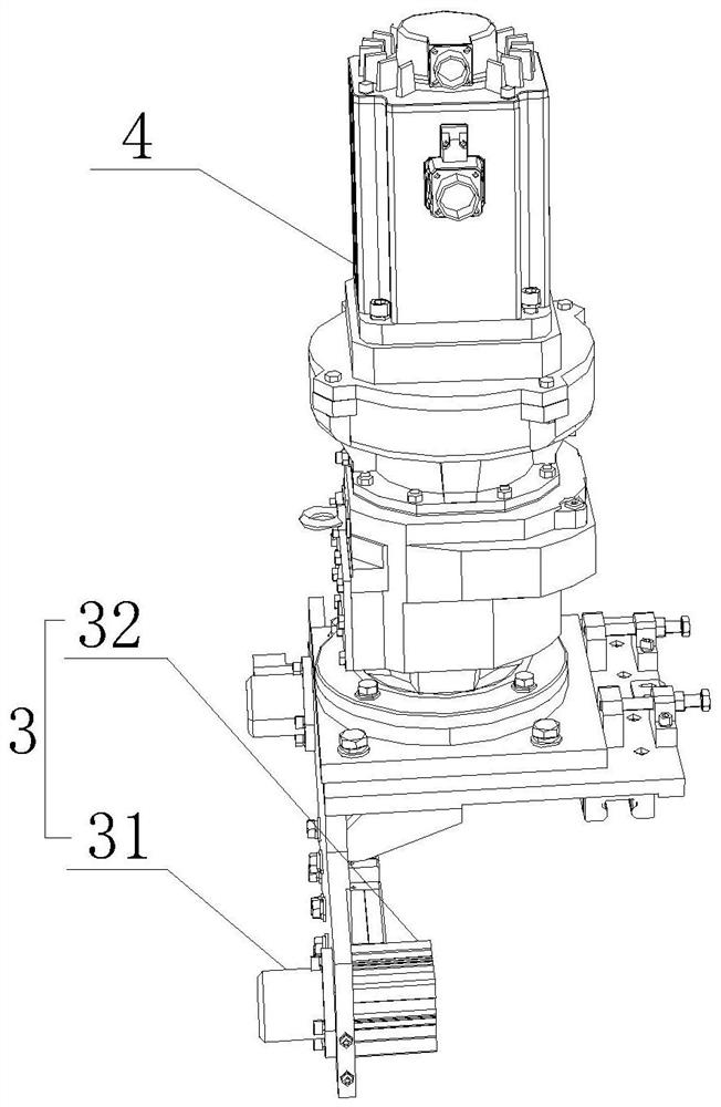 Pull-type glass transfer device