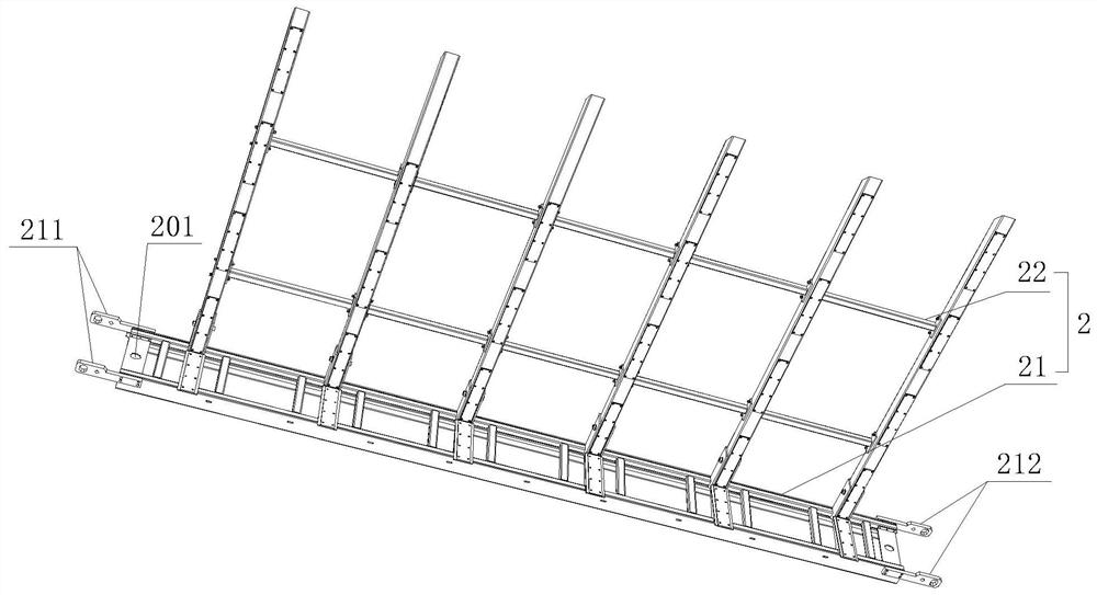 Pull-type glass transfer device