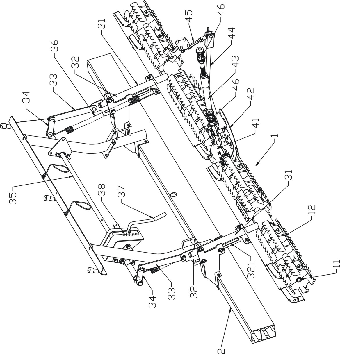 Paddy field filling device of rice transplanter