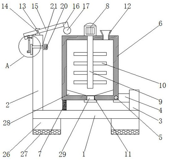 Can washing liquid preparation device for canned food packaging