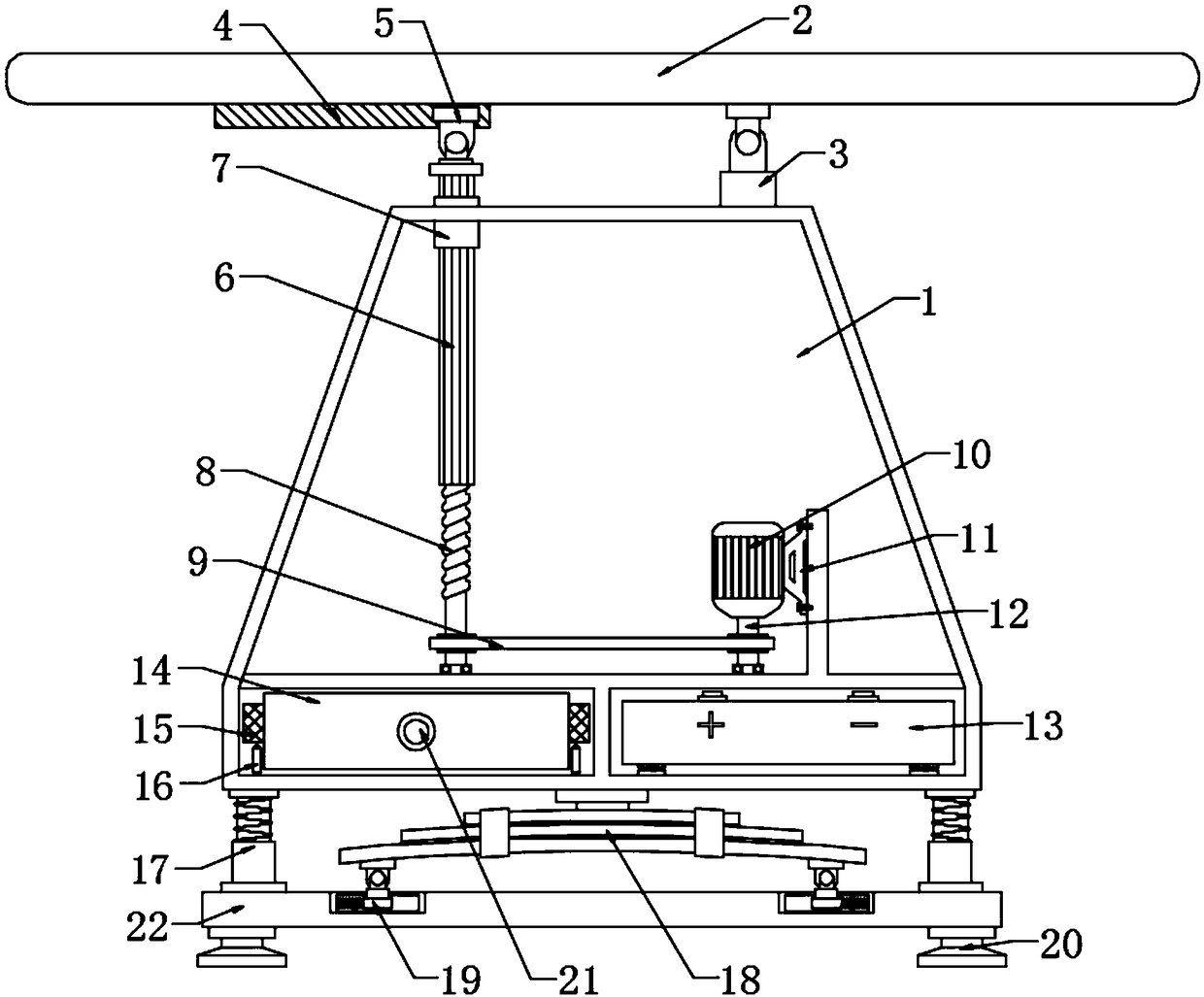 Projection multi-point touch desk device for multi-view camera