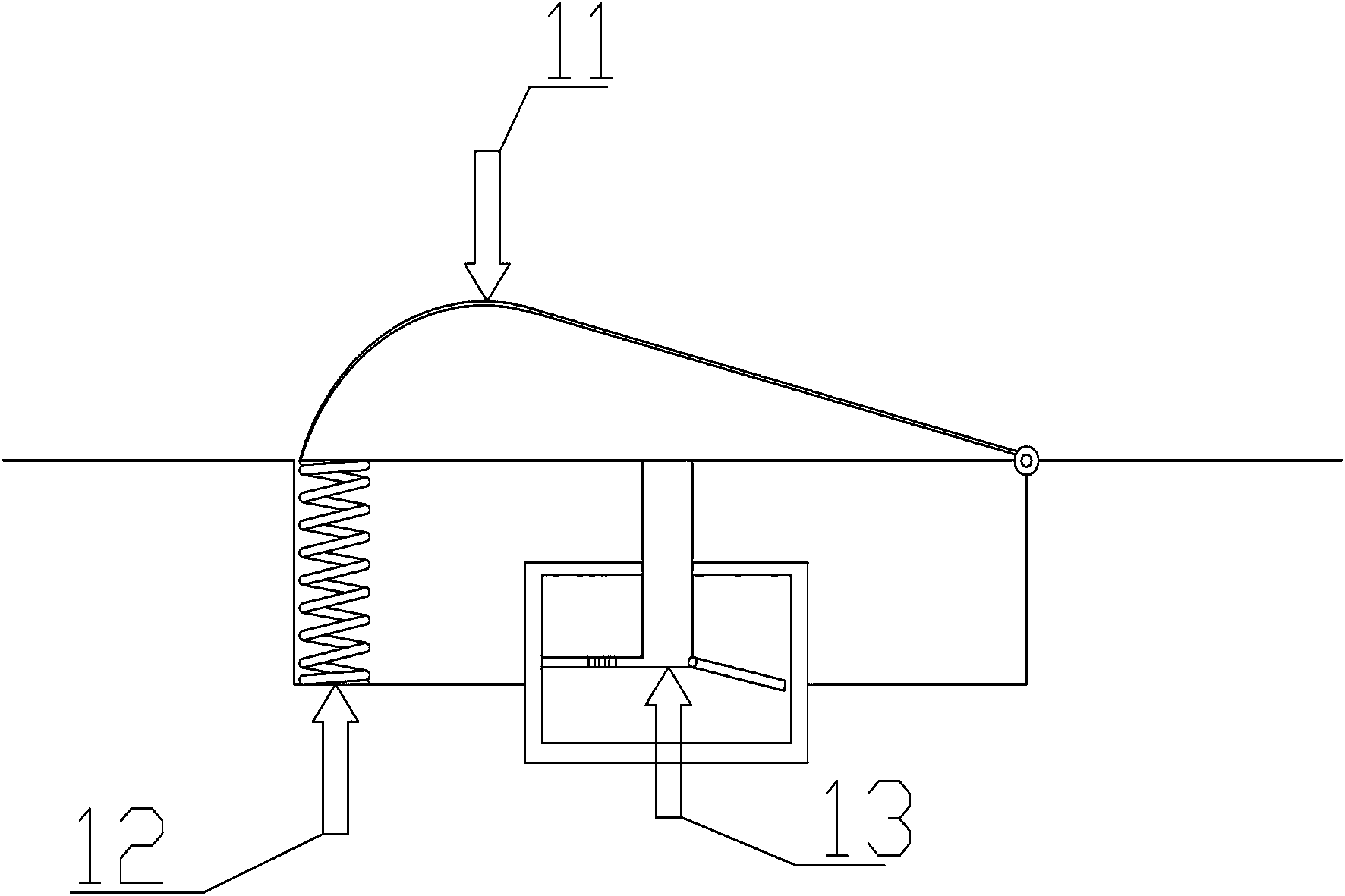 Automatic adjustment deceleration strip with vehicle speed identification function