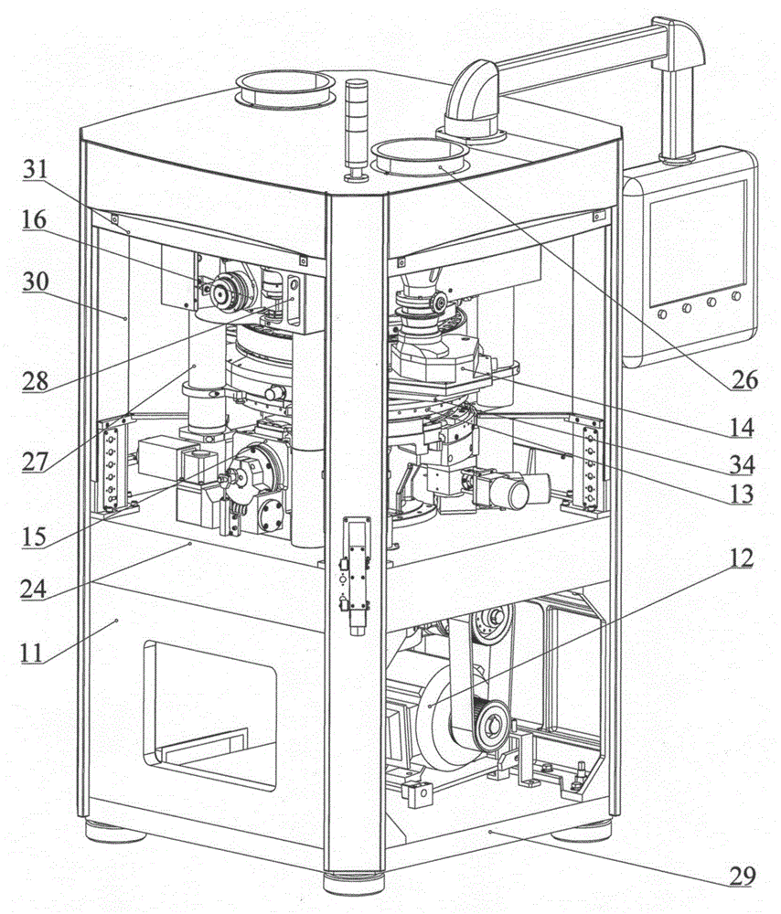 Rotary tablet press