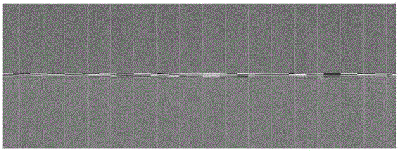 Identification and correction method for tremor or tapping artifact in dark-field image template of detector