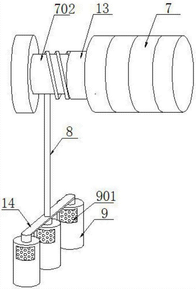 Multi-area water sampling device