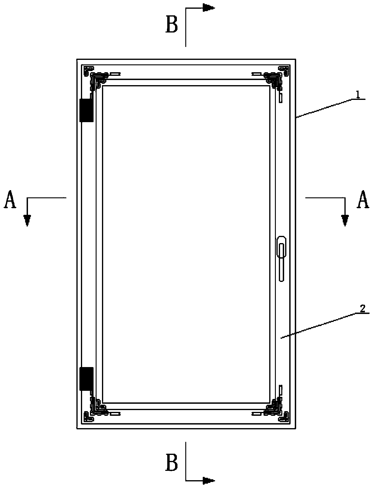 Aluminum alloy heat insulation fireproof window