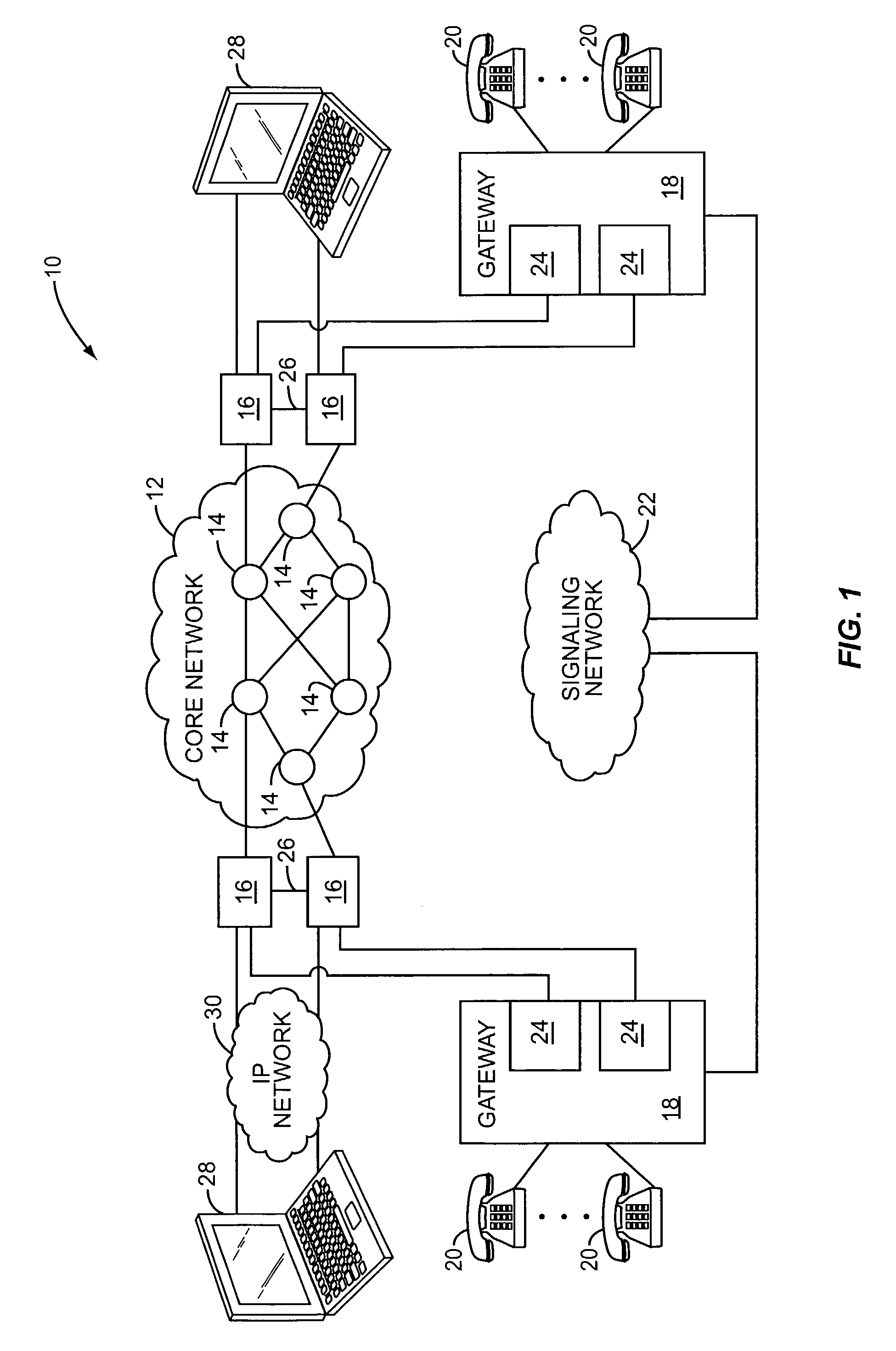 Automated path restoration for packet telephony