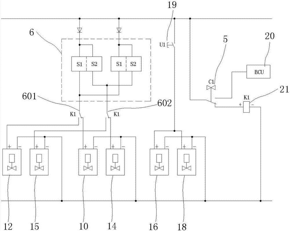 Locomotive and dual mode brake control system thereof