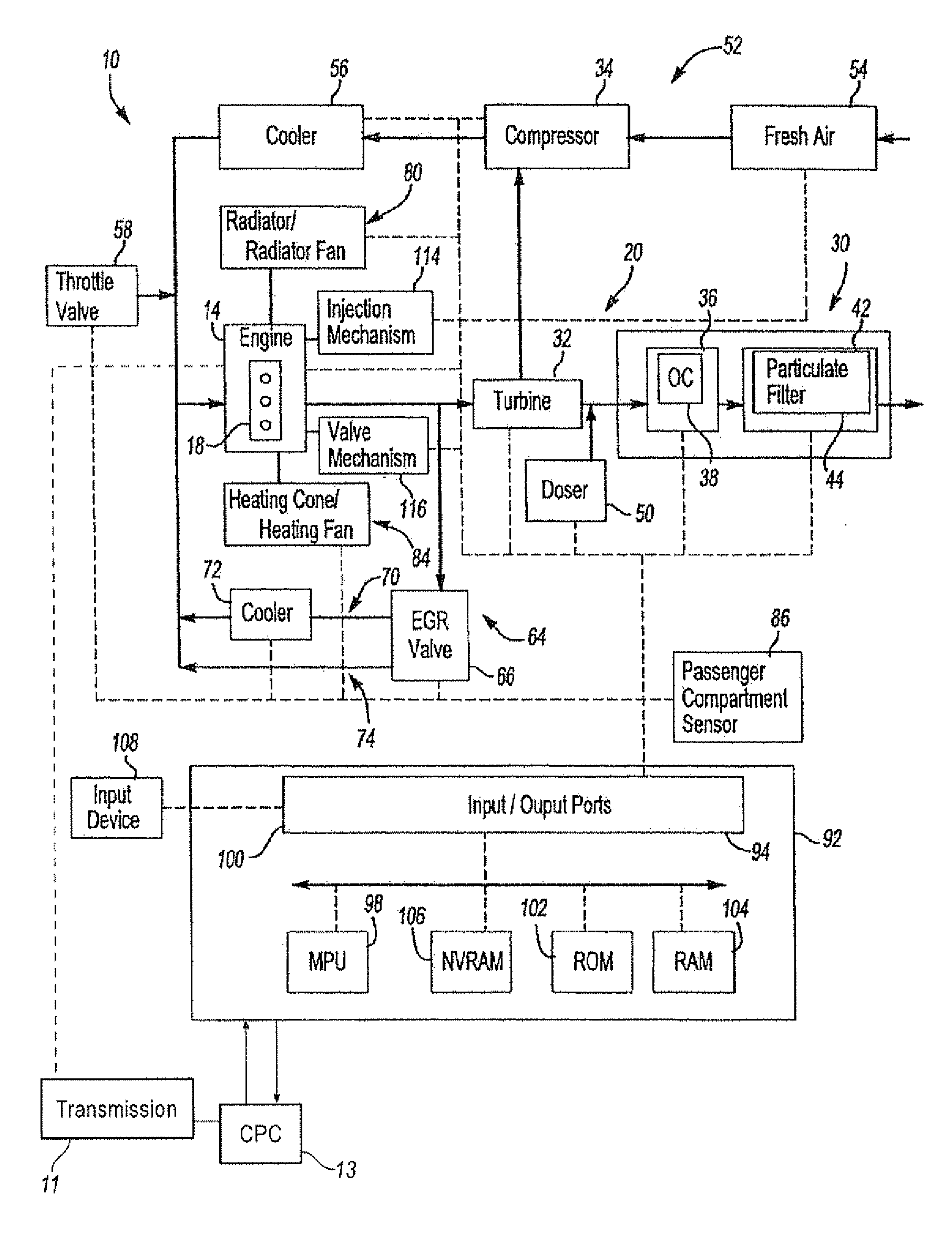 Method of verifying component functionality on egr & air systems