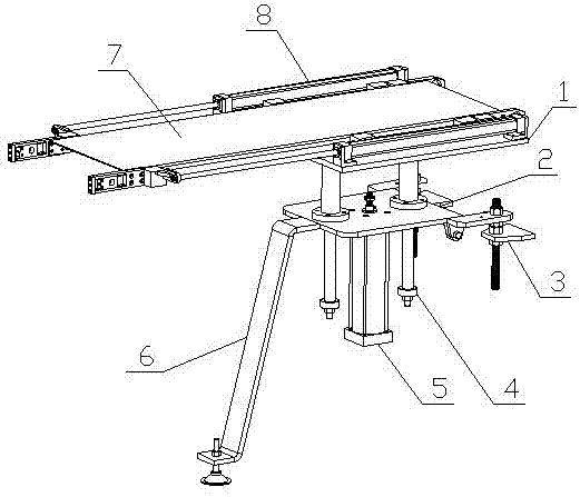 Ice cream blank lifting transferring device