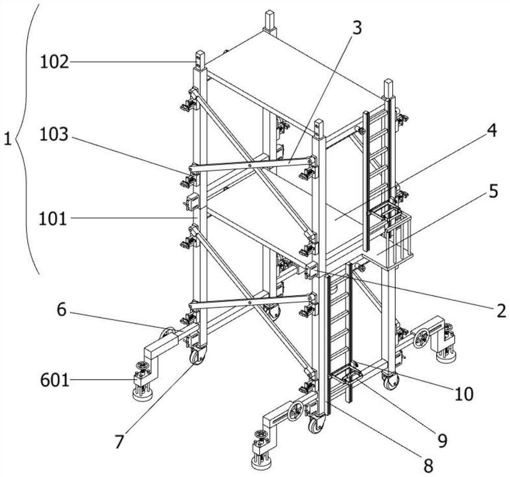 Stable supporting structure convenient to install for building construction