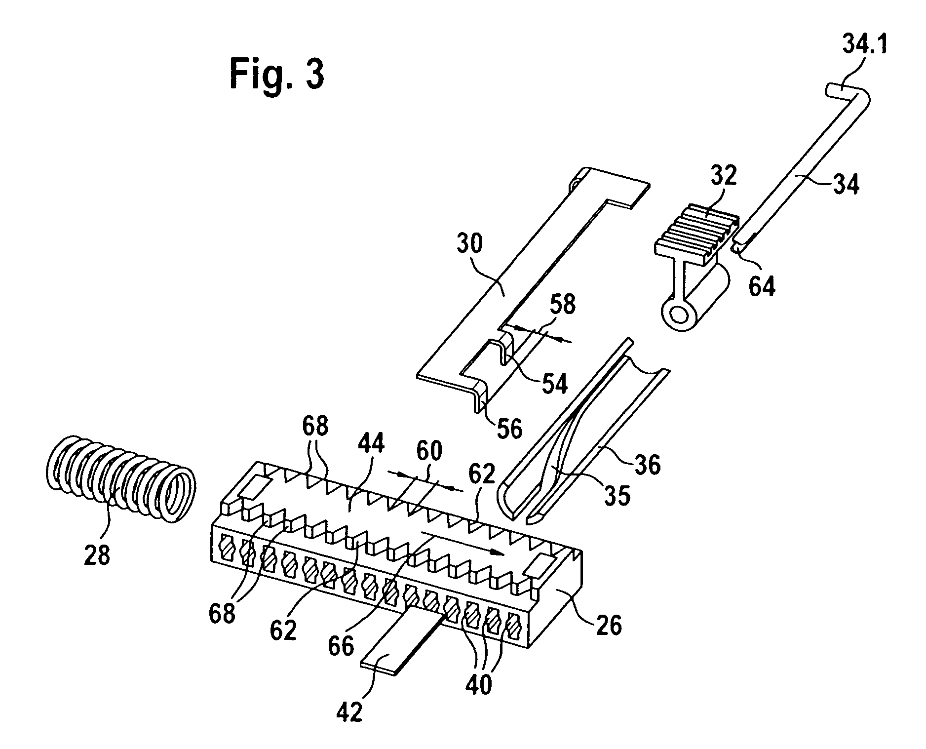 Magazine for holding test elements